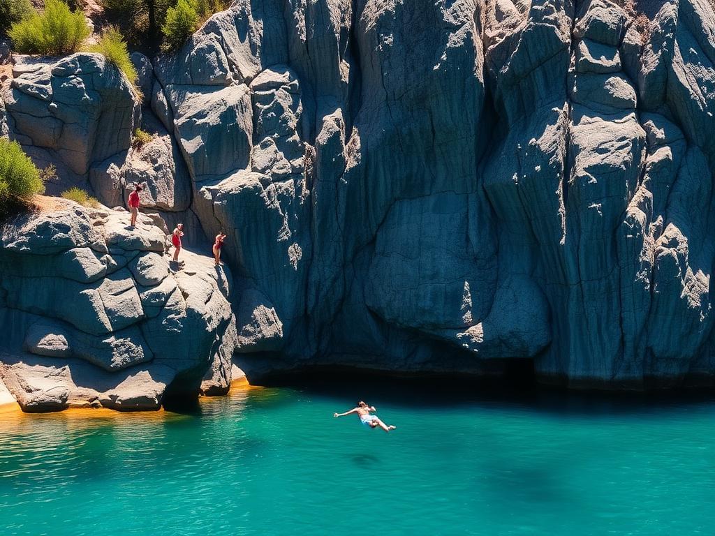 Cliff Jumping & Swimming