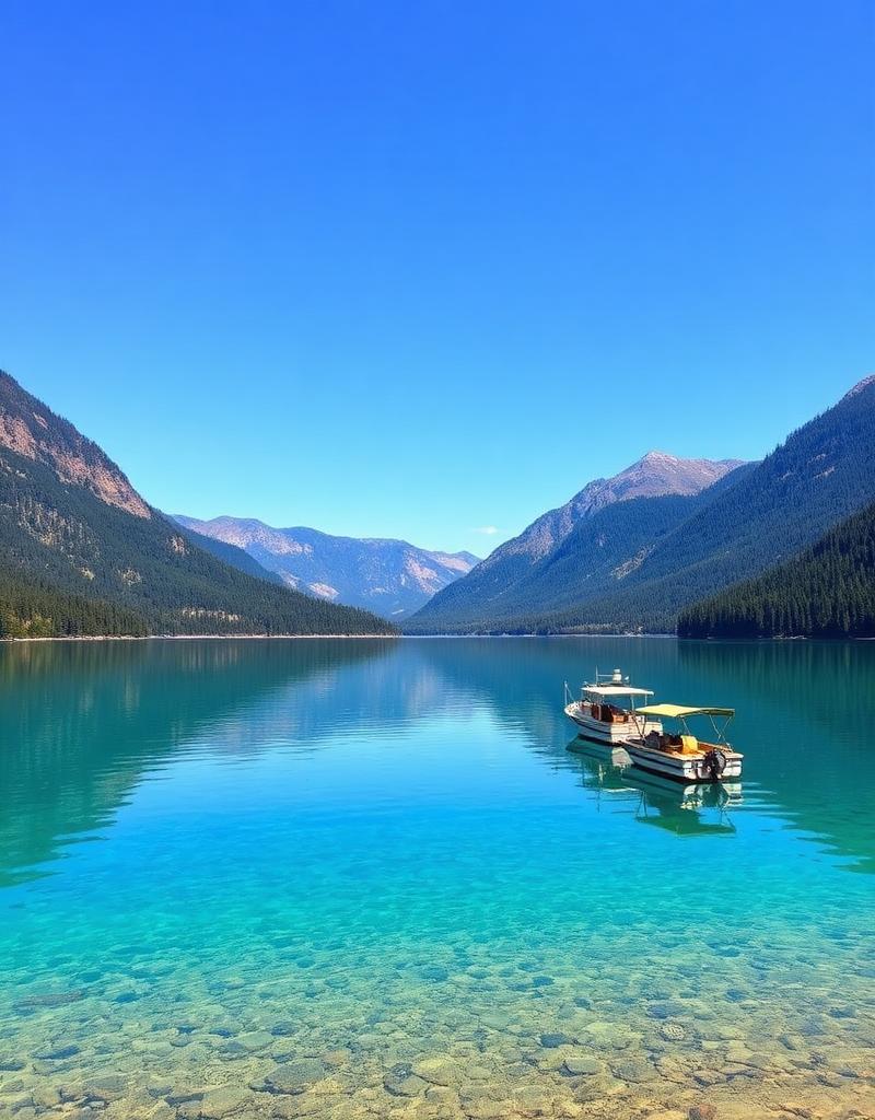 Sunset over Shasta Lake